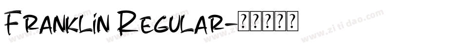 Franklin Regular字体转换